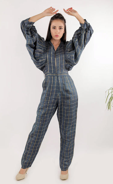 Pure Zari Silk Mega Sleeve Jumpsuit